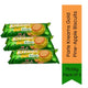 Parle Kreams Gold Pineapple Cream Biscuits (Ananas Cream Biscuit) | 75.06g (Pack of 3) - Tropical Pineapple Cream Sandwich Cookie for Exotic Snacking & Afternoon Tea, Sweet Crunch | South Africa | India Bazaar
