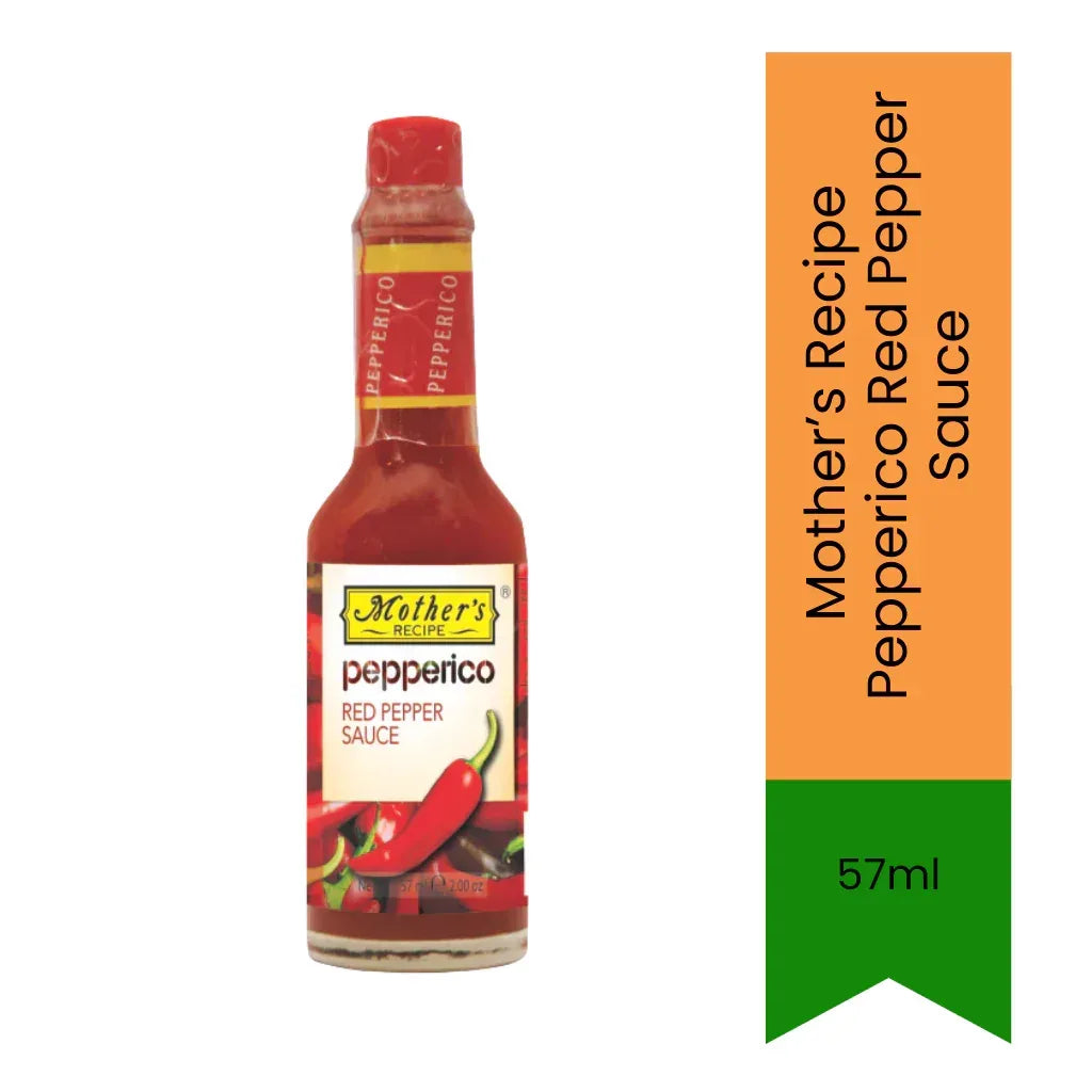 Mother's Recipe Pepperico Red Pepper Sauce (Lal Mirch Sauce) | 57ml - Fiery Tangy Table Seasoning for Pizzas, Tacos, Braai Meats & Morning Eggs, Hot Chili Kick | South Africa | India Bazaar