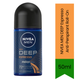 NIVEA MEN Deep Espresso Anti-Perspirant Roll-On | 50ml - Premium Underarm Protection | Black Carbon 48H Sweat Defense | Espresso Coffee Scent | South Africa | India Bazaar