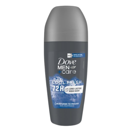 Dove Men+Care Cool Fresh Anti-Perspirant Roll-On (Roll-on Deodorant) | 50ml - Premium Underarm Protection | 48H Sweat & Odour Defense | Instant Cooling Freshness | South Africa | India Bazaar
