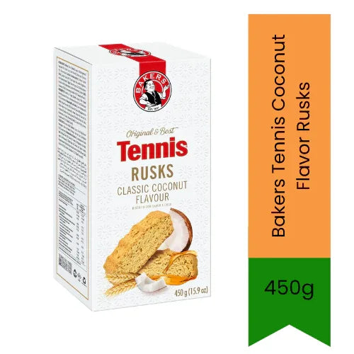 Bakers Tennis Coconut Flavor Rusks 450g