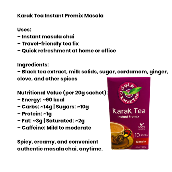 Karak Tea Instant Premix Masala |BB:19.MAY.2026