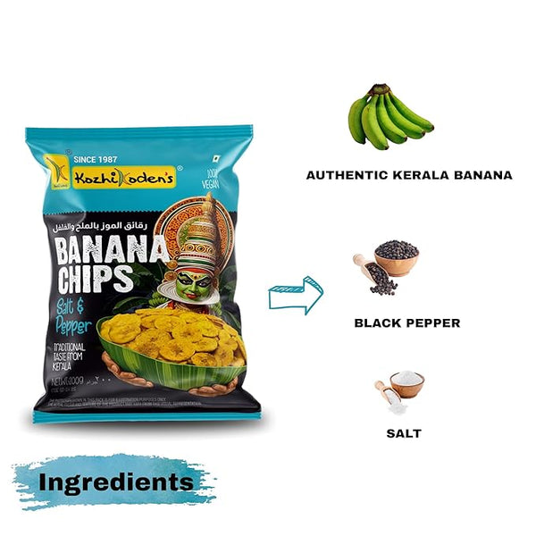 KOZHIKODEN'S Salt & Pepper Banana Chips | 200g