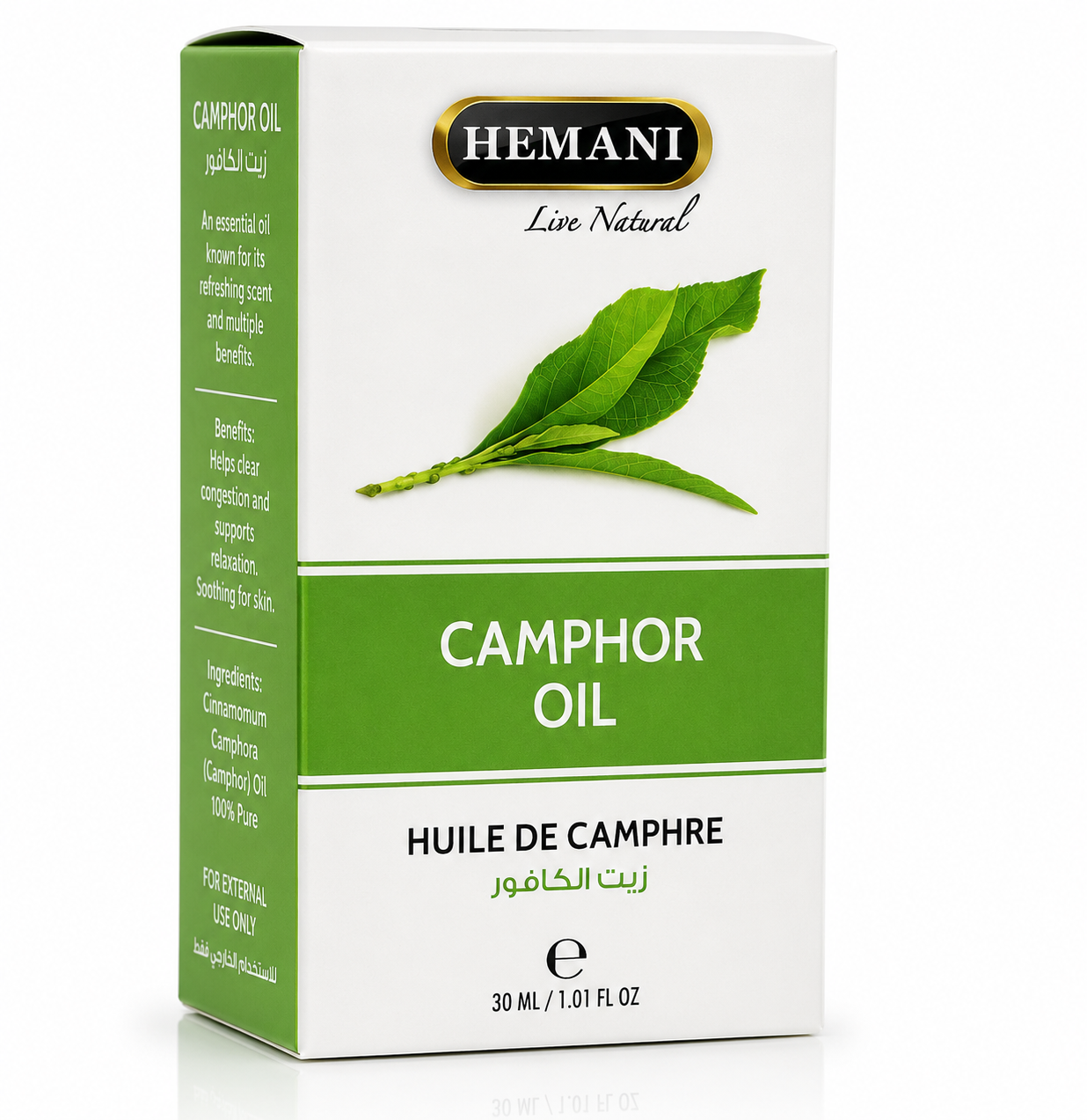Hemani Live Natural Camphor Oil (Kapur Ka Tel) | 30ml - Skin Care(For External Use Only)