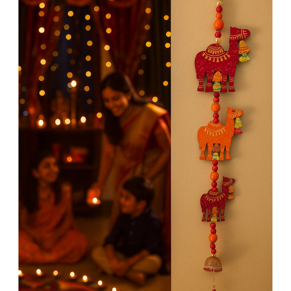 Handcrafted Camel Design Wall Hanging – Traditional Rajasthani Home Décor