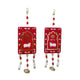 Shubh Labh Wall Hanging Pair Traditional Red & Gold Cow Design (Shubh Labh Gau Mata Jod) | 2-Piece Set - Auspicious Home Décor for Diwali Pooja Entrances, Bringing Wealth & Traditional Hindu Welcomes | South Africa | India Bazaar