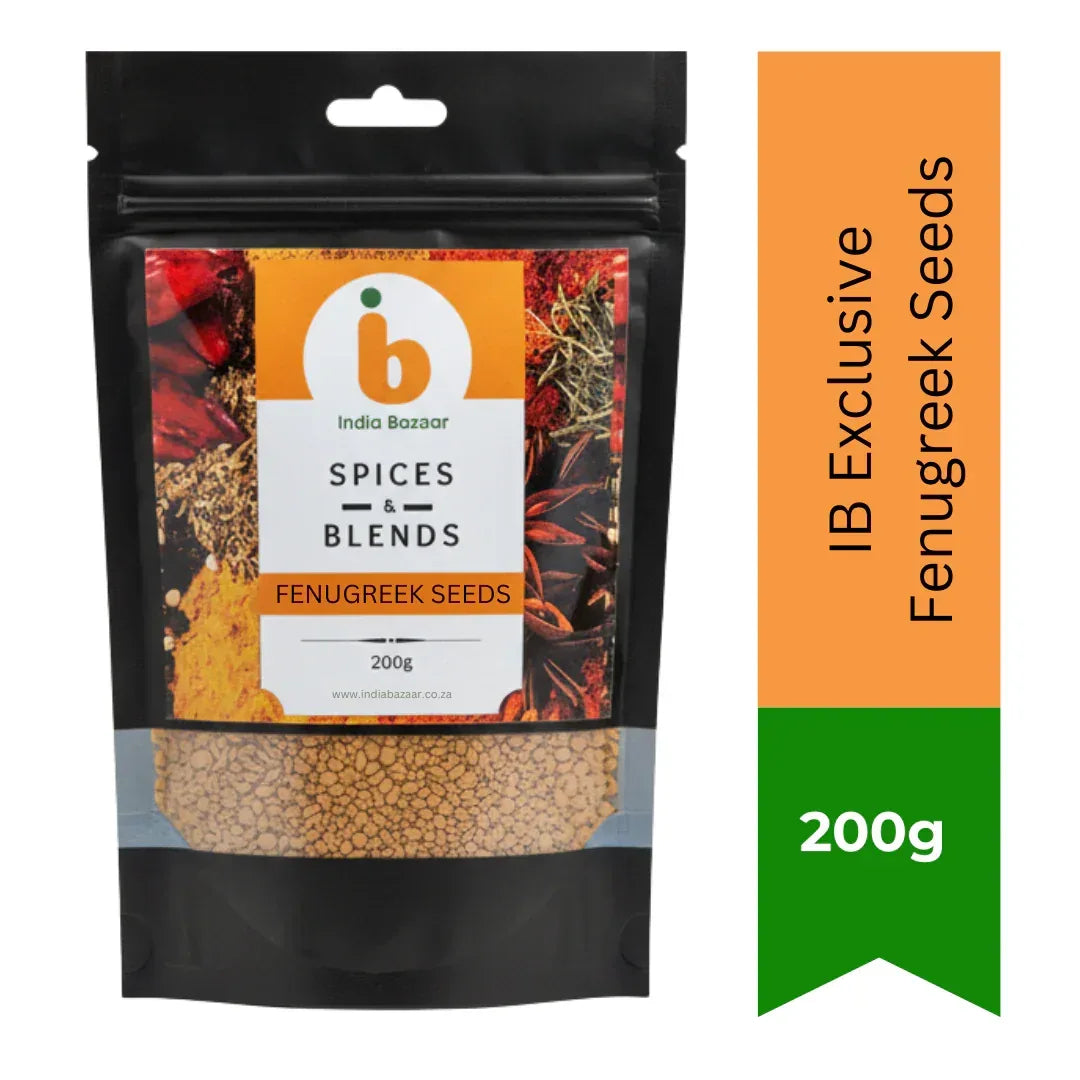 IB Fenugreek Seeds 200g | Whole Spice Seeds | Cooking & Flavouring Ingredient | South Africa | India Bazaar