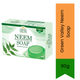 Green Valley Neem Soap | 90g - Natural Neem Herbal Soap for Deep Cleansing & Healthy Looking Skin, Ideal for Daily Use | South Africa | India Bazaar