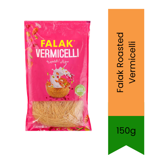 Falak Roasted Vermicelli (Bhuni Seviyan) | 150g - Premium Ready-to-Cook Vermicelli for Sweet & Savory Recipes, Convenient & Delicious | South Africa | India Bazaar