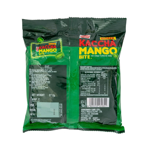 Parle Kaccha Mango Bites Candy | 217.8g Value Pack - Iconic Sweet & Sour Green Mango Flavor Hard Toffees, Nostalgic Indian Street Treat for Kids | South Africa | India Bazaar