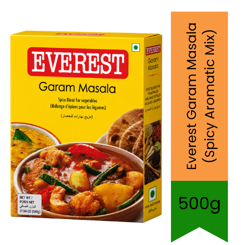 Everest Garam Masala (Spicy Aromatic Mix) | 500g - Premium All-In-One Spice Blend for Curries, Gravies & Meat Dishes | Delivers Rich Flavor & Warm Fragrance | South Africa | India Bazaar