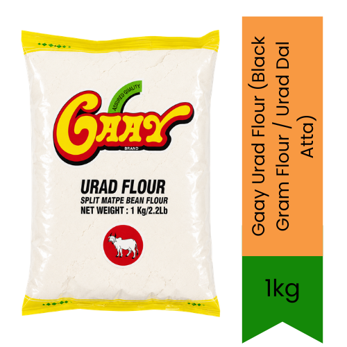 Gaay Urad Flour (Black Gram Flour / Urad Dal Atta) | 1kg - Fine Ground Lentil Flour for Dosas, Papad, Murukku & Medu Vada | Delivers Authentic Flavor & Smooth Dough | South Africa | India Bazaar
