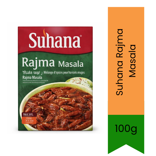 Suhana Kidney Bean Curry Spice Mix Rajma Masala (Punjabi Rajma Masala) | 100g - Rich & Savoury Thick Tomato Gravy Blend for Classic North Indian Comfort Food & Rice | South Africa | India Bazaar