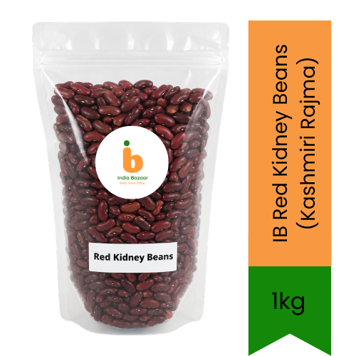 IB Red Kidney Beans (Kashmiri Rajma) | 1kg - Premium Hearty Grade Legumes for Classic North Indian Slow-Cooked Spiced Gravies & Mexican Chilis | South Africa | India Bazaar