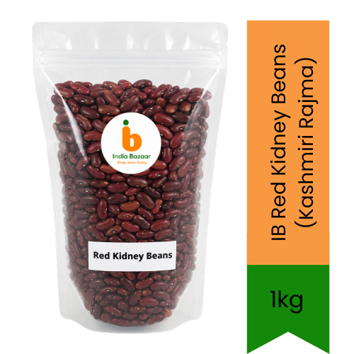 IB Red Kidney Beans (Kashmiri Rajma) | 1kg - Premium Hearty Grade Legumes for Classic North Indian Slow-Cooked Spiced Gravies & Mexican Chilis | South Africa | India Bazaar