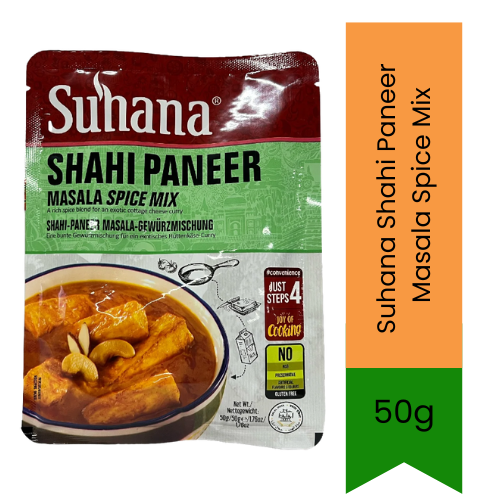 Suhana Shahi Paneer Masala 50g | Ready to Make Creamy Cottage Cheese, Chicken or Veg Curry | Mild Rich Gravy Mix | South Africa | India Bazaar