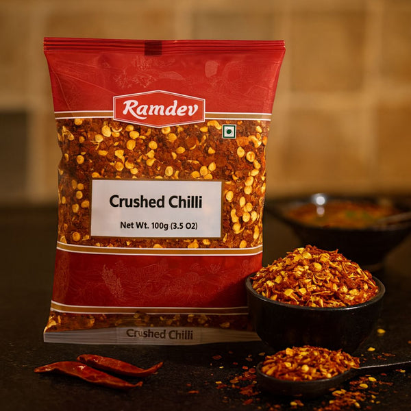 Ramdev Chilli Crushed 100g – Bold & Spicy Flavor|BB:MAR.2027