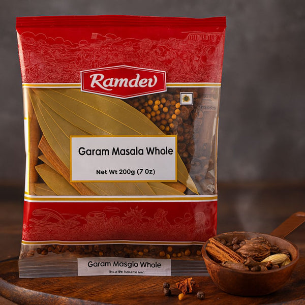 Ramdev Garam Masala Whole 200g – Authentic Indian Spice Blend | Fresh & Aromatic|BB:MAR.2027
