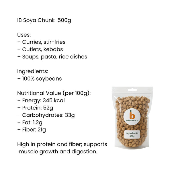 IB Soya Chunk 500g – Plant-Based Protein Boontjies