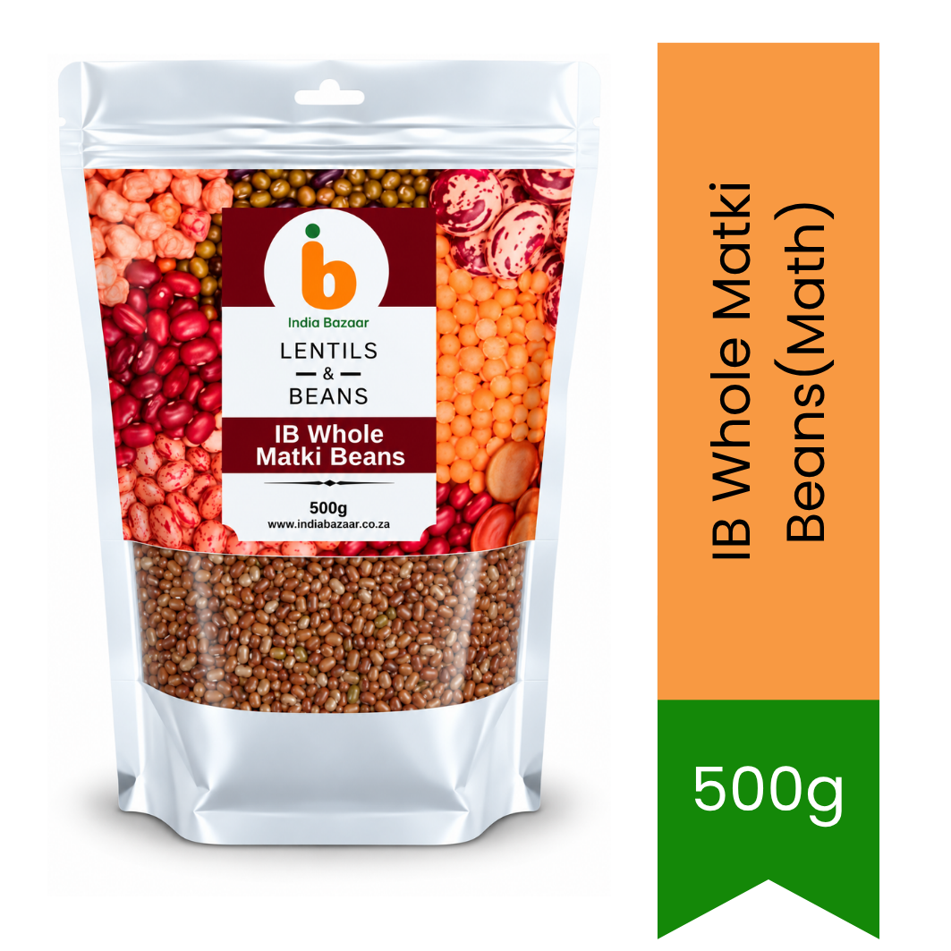 IB Whole Matki Beans (Moth / Math) - Smart Value, High Protein & Nutrient Rich | Perfect for Sprouts, Curries & Meals | South Africa | India Bazaar