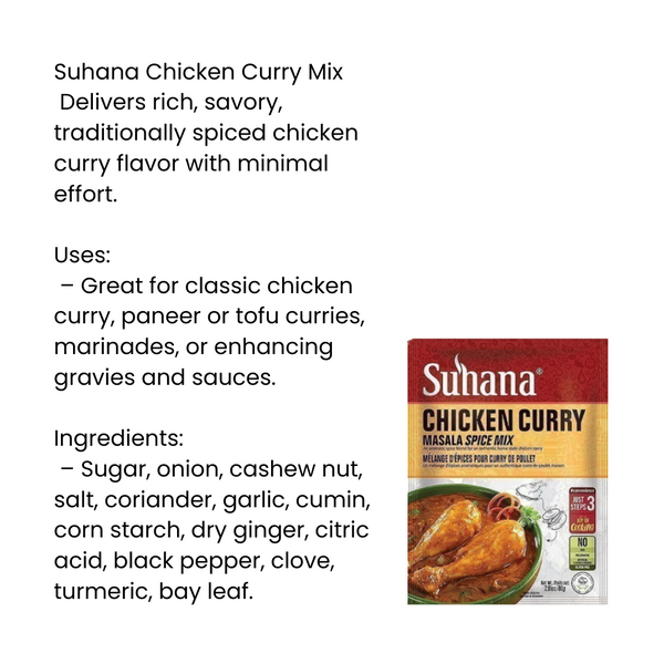 Suhana Chicken Curry Masala Mix |BB:JUN.2026