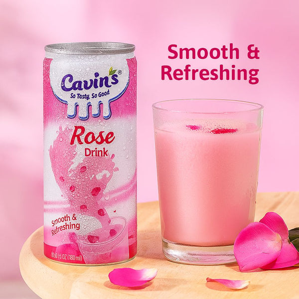 Cavins Rose Drink can 180ml|BB:16.APR.2026