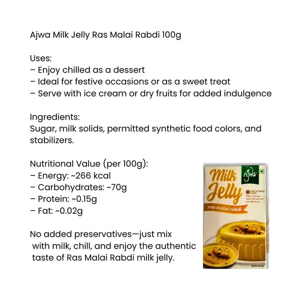 Ajwa Milk Jelly Ras Malai Rabdi|BB:JAN.2026