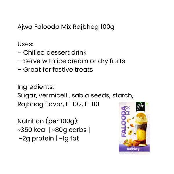 Ajwa Falooda Mix Rajbhog|BB:JAN.2026