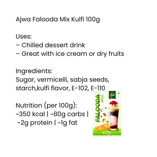 Ajwa Falooda Mix Kulfi|BB:JAN.2026