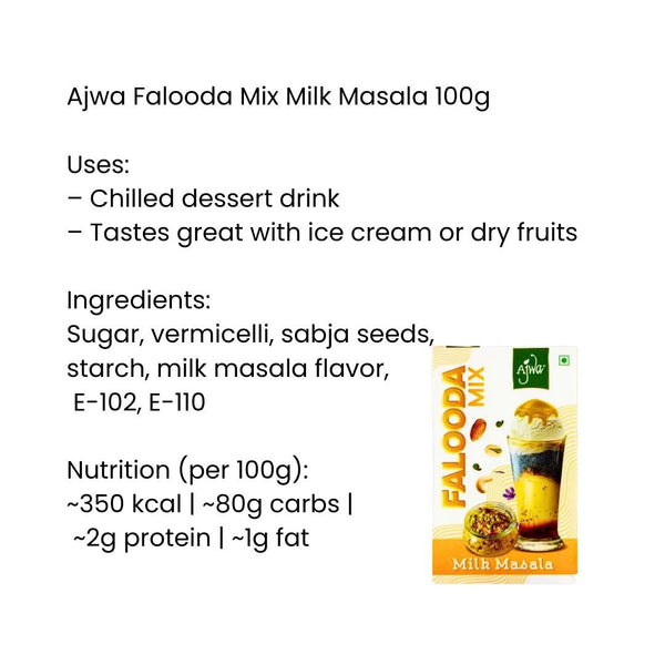 Ajwa Falooda Mix Milk Masala|BB:JAN.2026