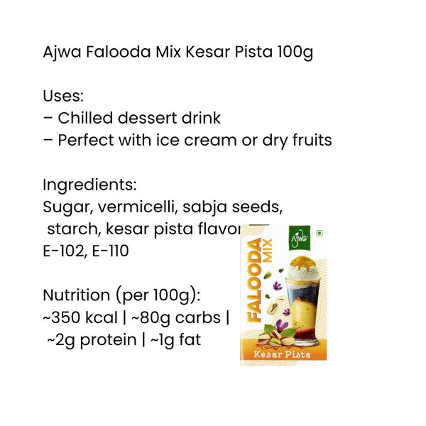 Ajwa Falooda Mix Kesar Pista|BB:JAN.2026