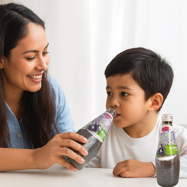 Wonder Foods Basil Seeds Blueberry Flavour Juice