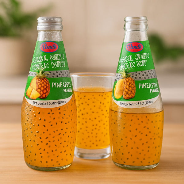 Wonder Foods Basil Seeds Pineapple Flavor Juice