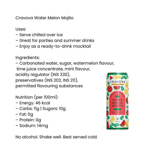 Cravova Water Melon Mojito |BB:01.JAN.2027