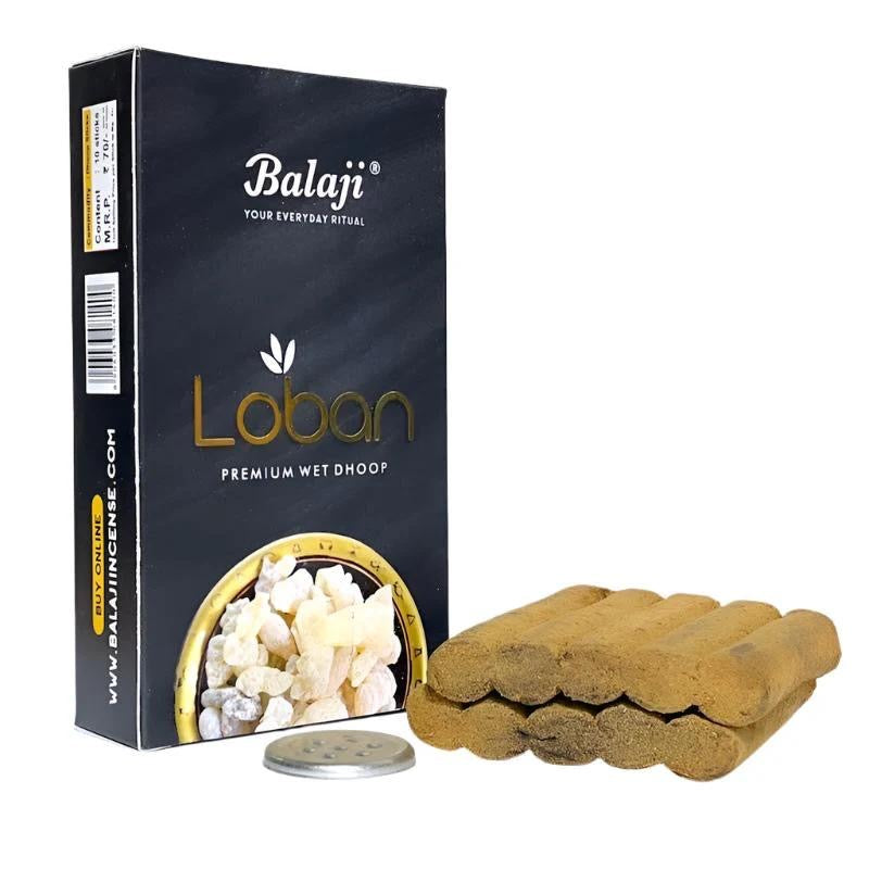 Balaji Benzoin Resin / Loban Premium Wet Incense Paste Sticks / Wet Dhoop | Sweet Resin, Warm & Balsamic Fragrance | Soft Burning Long-Lasting Aroma | South Africa | India Bazaar