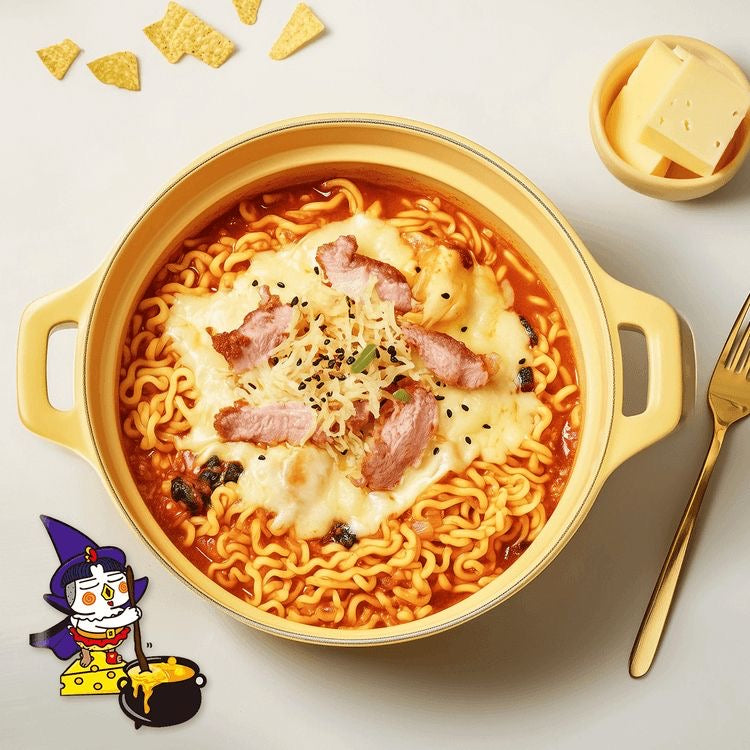 Samyang Quattro Cheese Ramen | 145g - Korean Instant Noodles with Four Cheese Blend, Rich Creamy Flavor & Convenient Meal Option | South Africa | India Bazaar
