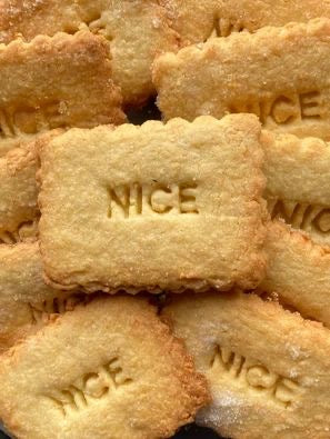Parle Nice Coconut Sugar Sprinkled Biscuits (Bolacha Nariyal) | 375g - Light Crispy Sweet Tropical Tea Biscuits for Afternoon Coffee Dunking & Holiday Tart Bases | South Africa | India Bazaar