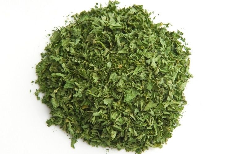 IB Dried Parsley Fresh Herbal Flavour (Parsley Leaves) | 100g - Light Green Aromatic Garnish for Italian Pastas, Salads, Garlic Butter & Grilled Chicken | South Africa | India Bazaar