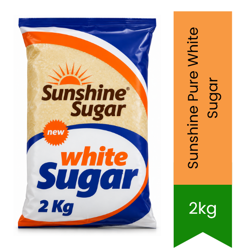Sunshine Pure White Sugar - Premium Cane Sugar Granules | Perfect Daily Sweetness for Cooking, Baking & Tea Beverages | South Africa | India Bazaar