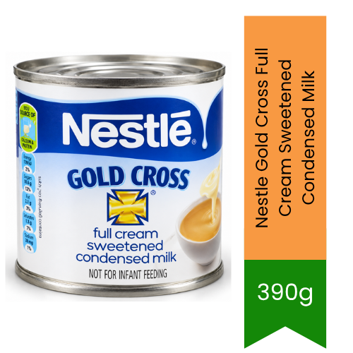 Nestle Gold Cross Full Cream Sweetened Condensed Milk | 390g - Rich Dairy Treat | Perfect Sweetness for Desserts, Baking & Teas | South Africa | India Bazaar