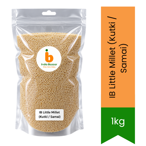 IB Little Millet (Kutki / Samai) | 1kg - Premium Pure Nutrient-Rich Gluten-Free Grain for Healthy Cooking, Porridge & Rice Alternative | Delivers High Fiber & Low GI | South Africa | India Bazaar