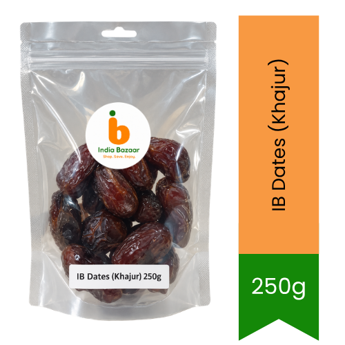 IB Dates (Khajur) | 250g - Premium Natural Dried Dates | Natural Sweetness, Rich Fiber & Energy Boost | South Africa | India Bazaar