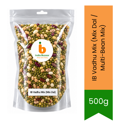 IB Vadhu Mix (Mix Dal / Multi-Bean Mix) | 1kg - Premium Pure Protein-Rich Blend of Beans & Pulses for Curries, Soups & Stews | Delivers Essential Fiber & Authentic Taste | South Africa | India Bazaar