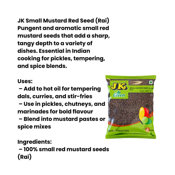 JK Small Mustard Red Seed (Rai)|BB:09.APR.2026