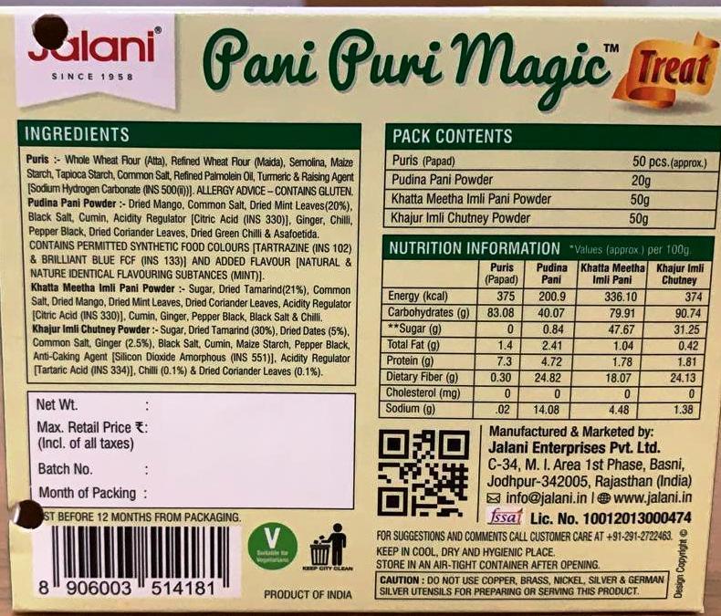 Jalani Pani Puri Magic (Golgappa Tangy Water Masala) | 220g - Instant Mint & Cumin Spiced Seasoning Powder for Street-Style Chaat Parties, Digestive Digestive Twist | South Africa | India Bazaar