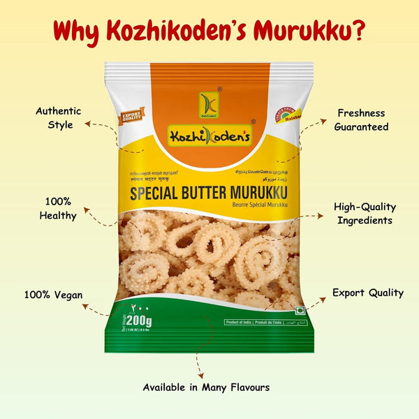 KOZHIKODEN'S Butter Murukku | 200g
