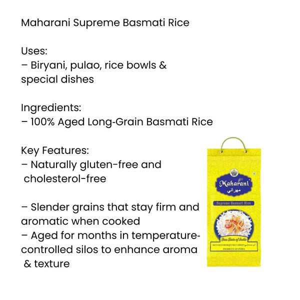 Maharani supreme basmati rice
