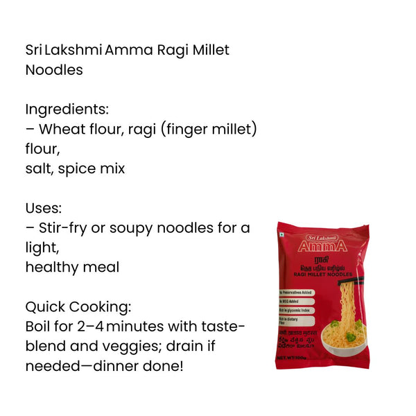 Sri Lakshmi Amma Ragi Millet Noodles |BB:FEB.2026