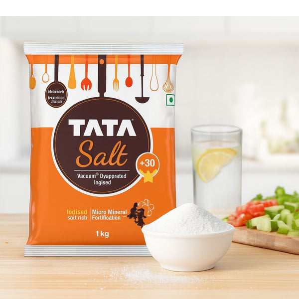 TATA Salt 1kg – Iodized Cooking Salt for Everyday Use | Desh Ka Namak|BB:MAR.2027
