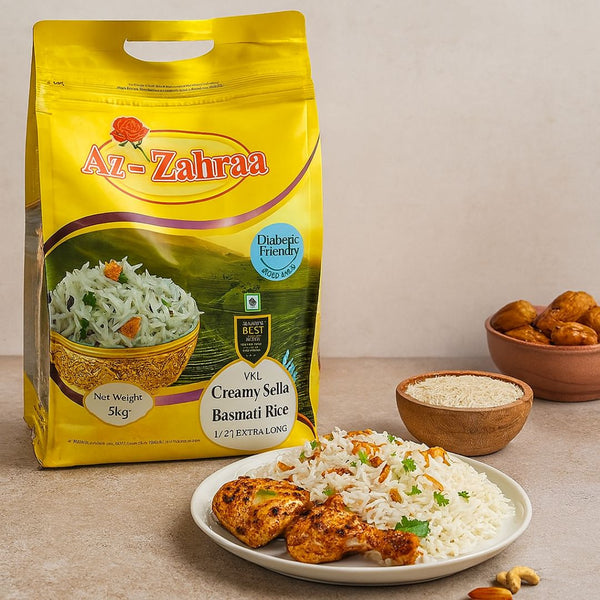 Az Zahraa Diabetic Friendly Creamy Sella 1121 Extra Long Basmati Rice